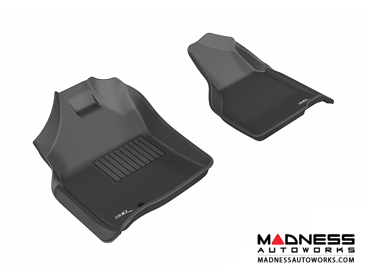 Dodge RAM 15/ 25/ 3500 Regular/ Quad Cab Floor Mats (Set of 2) - Front - Black by 3D MAXpider